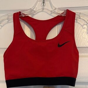 NWT Nike Women's Red and Black Sports Bra